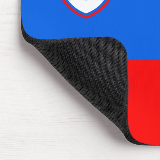 Slowenische Flagge Mousepad (Ecke)