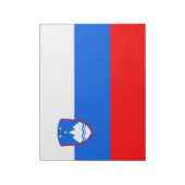Slowenische Flagge Notizblock (Rotiert)
