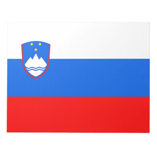Slowenische Flagge Notizblock (Vorderseite)