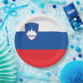 Slowenische Flagge Pappteller (Party)