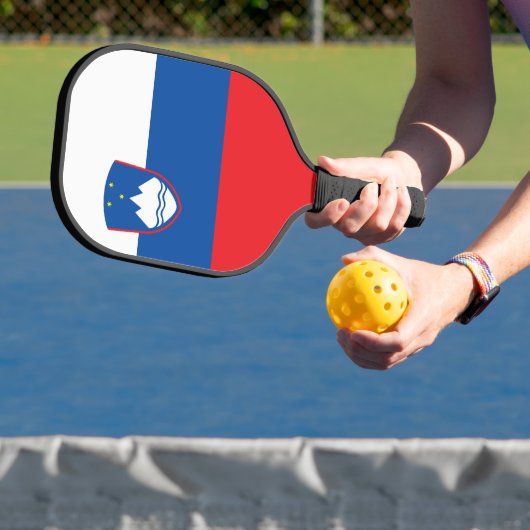 Slowenische Flagge Pickleball Schläger (InSitu)