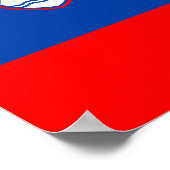 Slowenische Flagge Poster (Ecke)