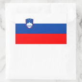 Slowenische Flagge Rechteckiger Aufkleber (Tasche)