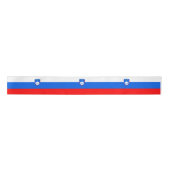 Slowenische Flagge Satinband (Vorderseite)