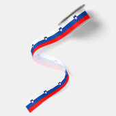 Slowenische Flagge Satinband (Rückseite)