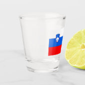 Slowenische Flagge Schnapsglas (Links)