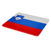 Slowenische Flagge Schneidebrett (Ecke)
