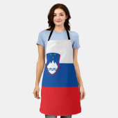 Slowenische Flagge Schürze (Getragen)
