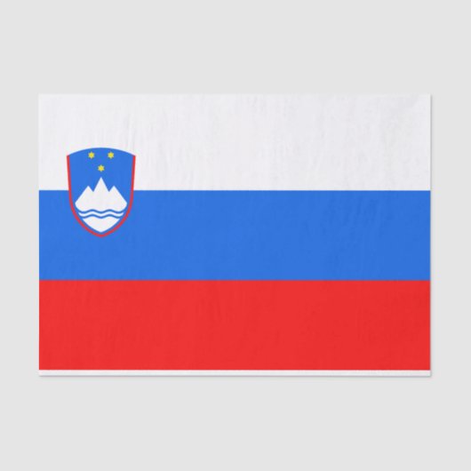 Slowenische Flagge Seidenpapier (Vorderseite)