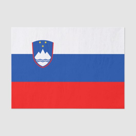 Slowenische Flagge Seidenpapier (Vorderseite)