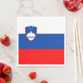 Slowenische Flagge Serviette (Beispiel)