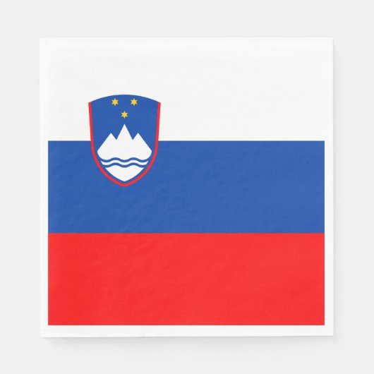 Slowenische Flagge Serviette (Vorderseite)