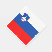 Slowenische Flagge Serviette (Ecke)