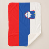 Slowenische Flagge Sherpadecke (Vorderseite)