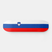 Slowenische Flagge Skateboard (Horizontal)