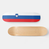 Slowenische Flagge Skateboard (Horizontal)