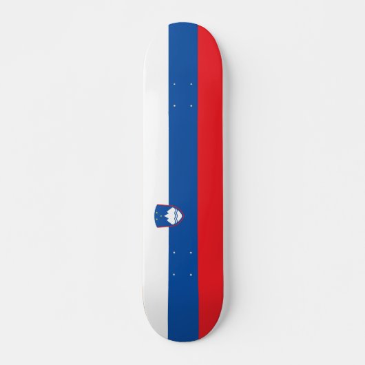 Slowenische Flagge Skateboard (Vorne)