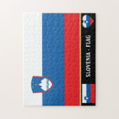 Slowenische Flagge & Slowenien/Land, Urlaubssport Puzzle (Vertikal)