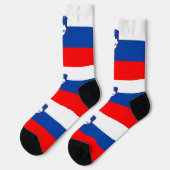 Slowenische Flagge Socken (Linkes Detail)