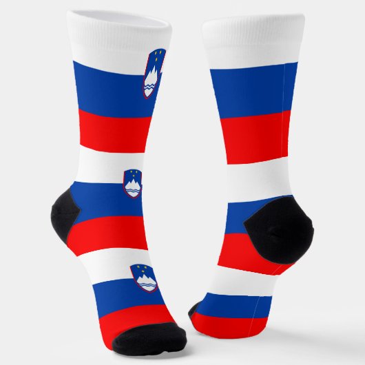 Slowenische Flagge Socken (Gewinkelt)