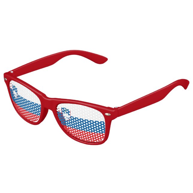 slowenische Flagge Sonnenbrille (Schrägansicht)