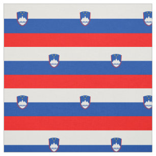Slowenische Flagge Stoff