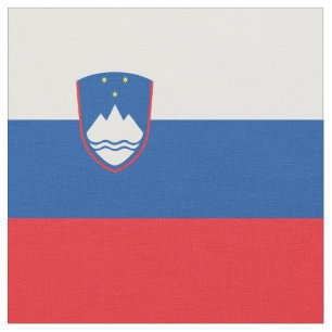 Slowenische Flagge Stoff