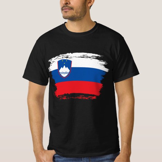 Slowenische Flagge T-Shirt (Vorderseite)