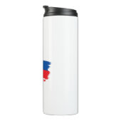 Slowenische Flagge Thermosbecher (Nach rechts gedreht)