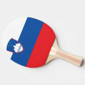 Slowenische Flagge Tischtennis Schläger (Seitenansicht)