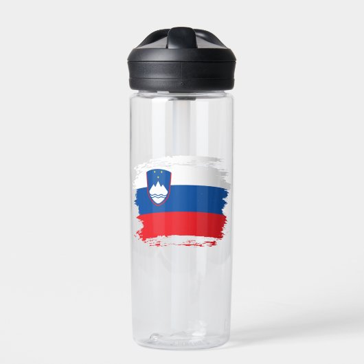 Slowenische Flagge Trinkflasche (Vorderseite)