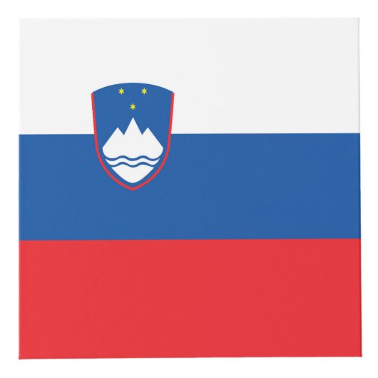 Slowenische Flagge Würfel (Rechts)