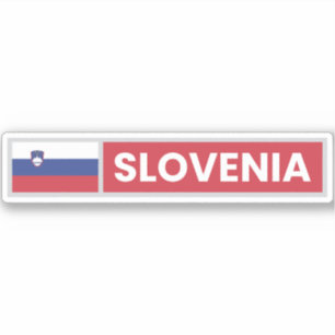 Slowenische Staatsflagge Aufkleber