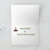 Slowenische Weihnachtskarte Feiertagskarte (Innenseite)