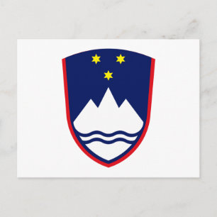 Slowenischer Wappen - Postkarte