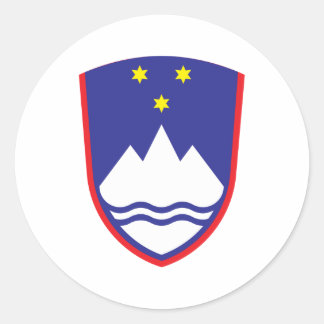 Slowenischer Wappen Runder Aufkleber