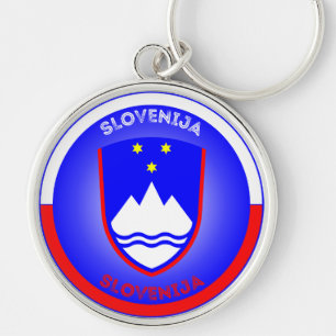 Slowenisches Erbe-Emblem Schlüsselanhänger