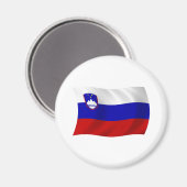 Slowenisches Flaggenmagnet Magnet (Vorderseite/Rückseite)