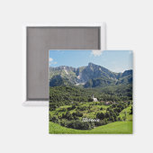 Slowenisches Landschaftsbild Magnet (Vorderseite/Rückseite)