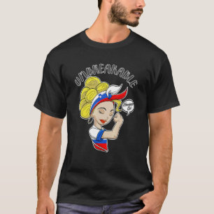 Slowenisches Mädchen Unzerbrechlich I Slowenisches T-Shirt