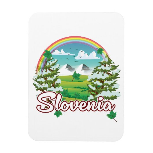 Slowenisches Reisezeichen Magnet (Vertikal)