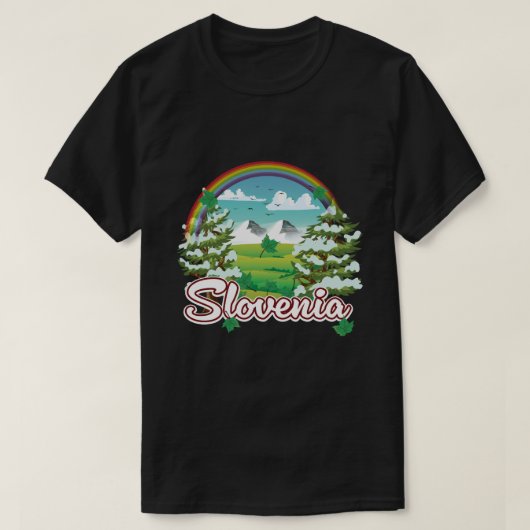 Slowenisches Reisezeichen T-Shirt (Design vorne)