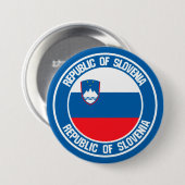Slowenisches RundEmblem Button (Vorne & Hinten)