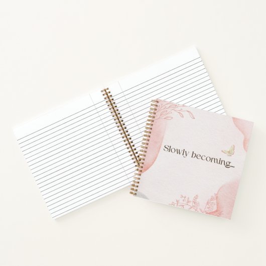 Slowly Becoming Aesthetic Notebook Notizblock (Innenseite)