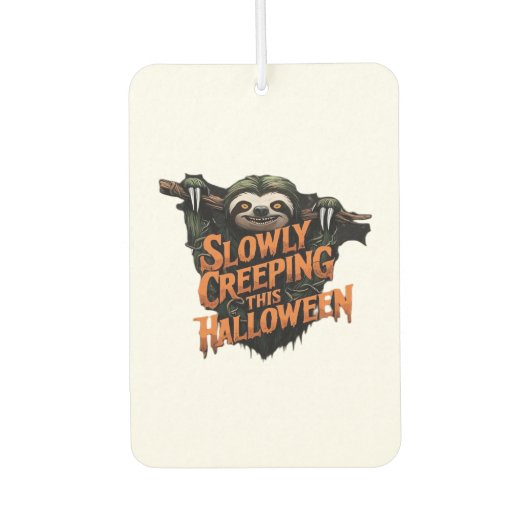Slowly Creeping This Halloween - Creepy Sloth Clas Autolufterfrischer (Vorderseite)