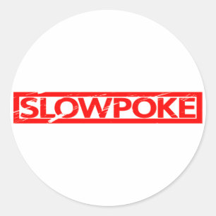 Slowpoke-Briefmarke Runder Aufkleber
