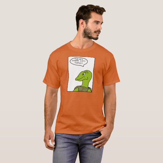 Slowpoke Turtle T - Shirt (weißer Hintergrund) (Vorne ganz)