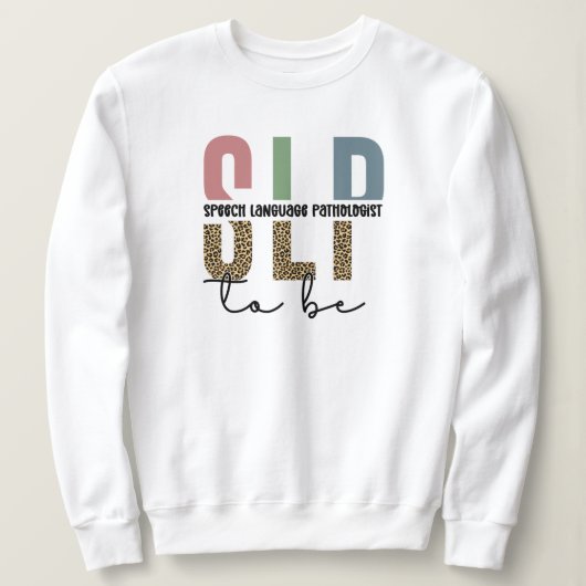 SLP auf dem Weg - Geschenk für zukünftige Sprachth Sweatshirt (Design vorne)