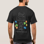 SLP-Autismus-Bewusstsein T-Shirt (Rückseite)