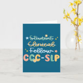 Slp , Ccc Slp , Speech Pathologist Graduation , Ne Karte (Gelbe Blume)